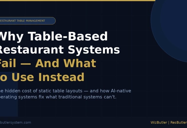 Why Table-Based Restaurant Systems Fail — And What to Use Instead