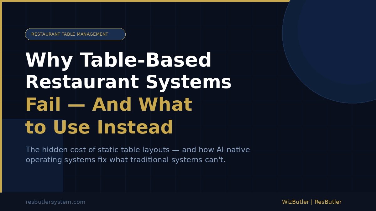 Why Table-Based Restaurant Systems Fail — And What to Use Instead