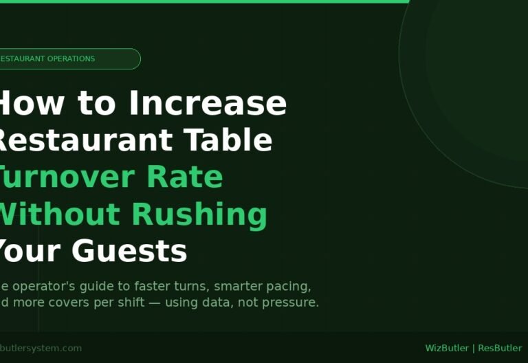 How to Increase Restaurant Table Turnover Rate